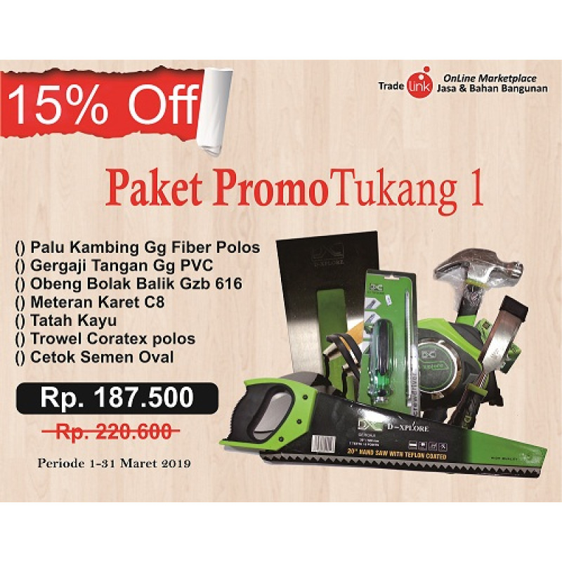 Paket Promo Tukang 1 Paket Promo Tukang 1